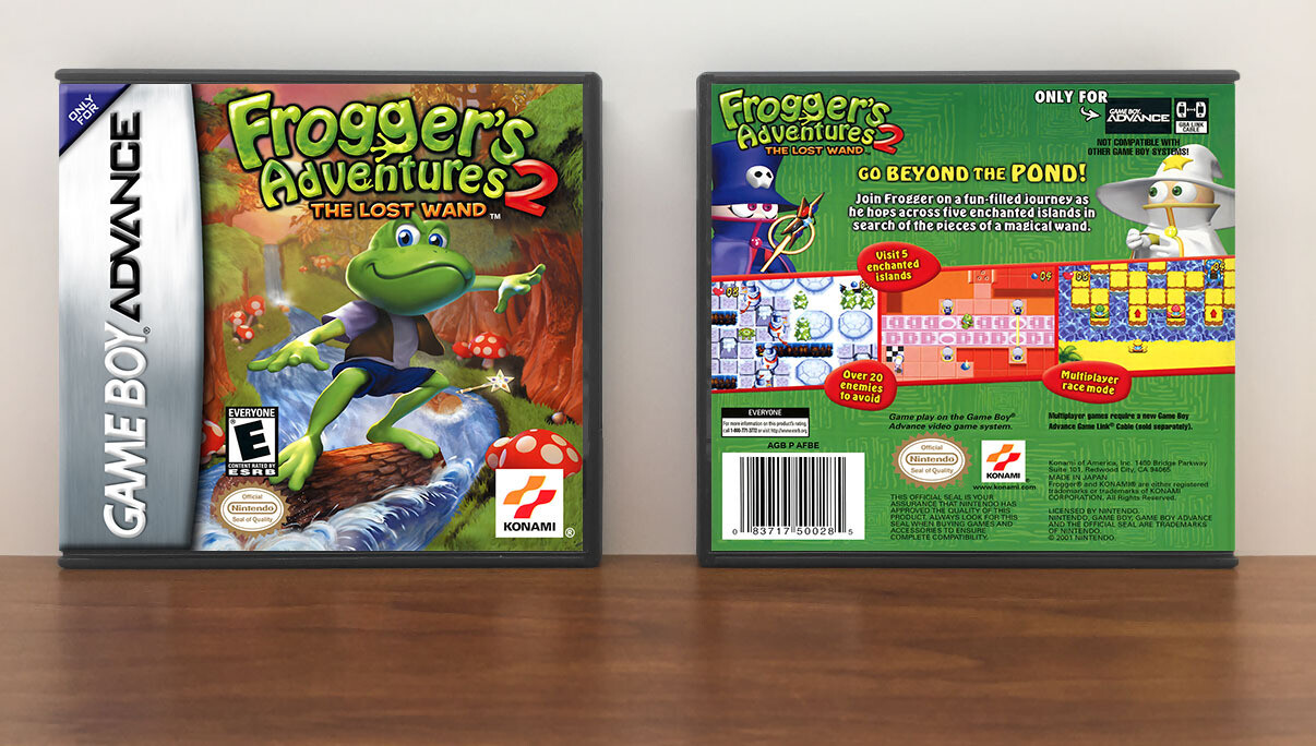 Frogger&#39;s Adventures 2: The Lost Wand, Artwork Spine Color: Chrome