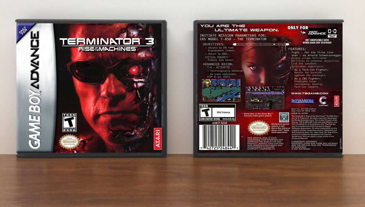 Terminator 3: Rise of the Machines, Artwork Spine Color: Chrome