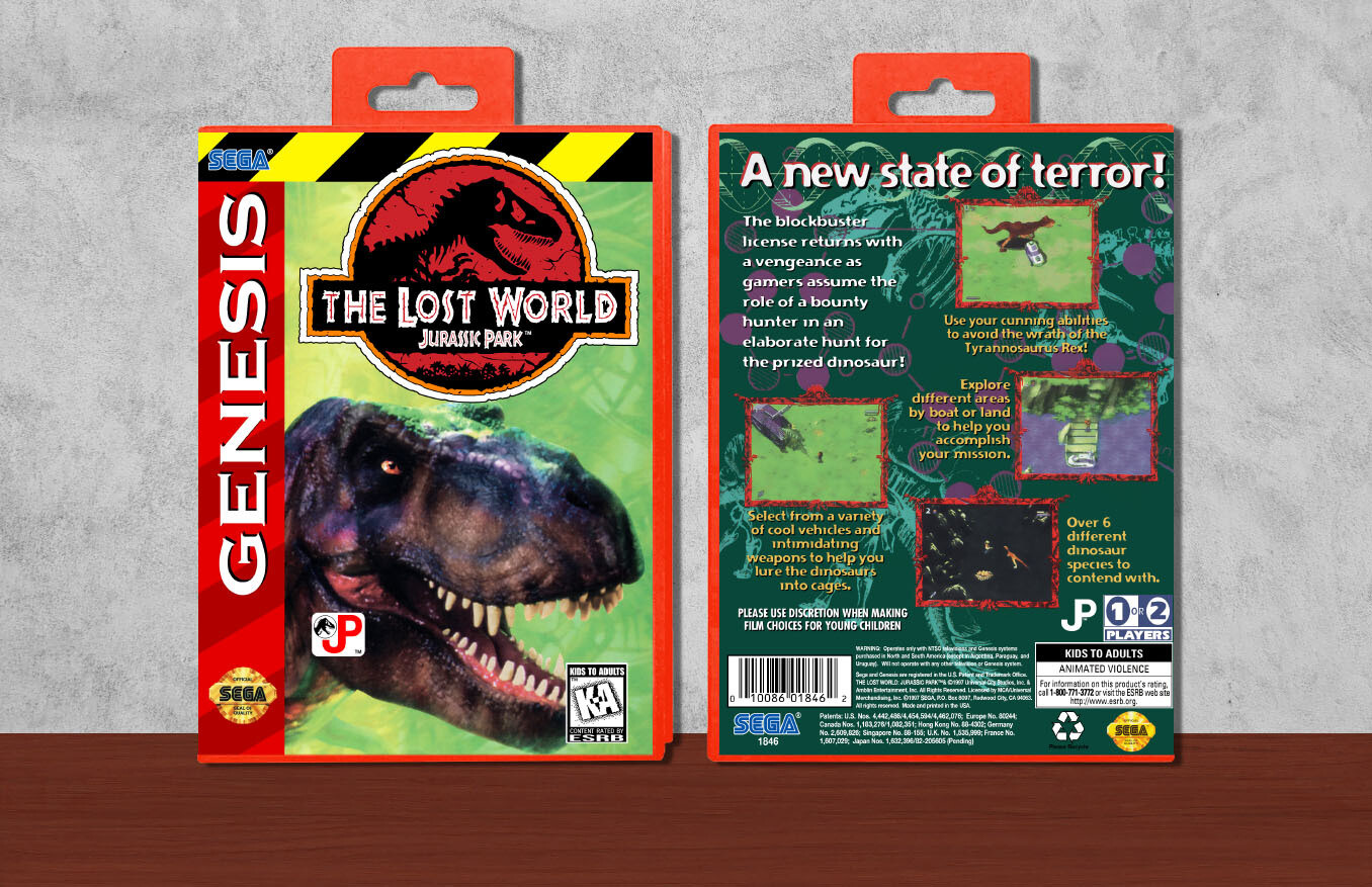 Lost World: Jurassic Park, The, Case Color: Red