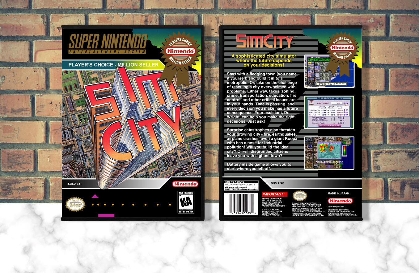SimCity (PC), Case Color: DARK GREY (OEM DS CASE COLOR)