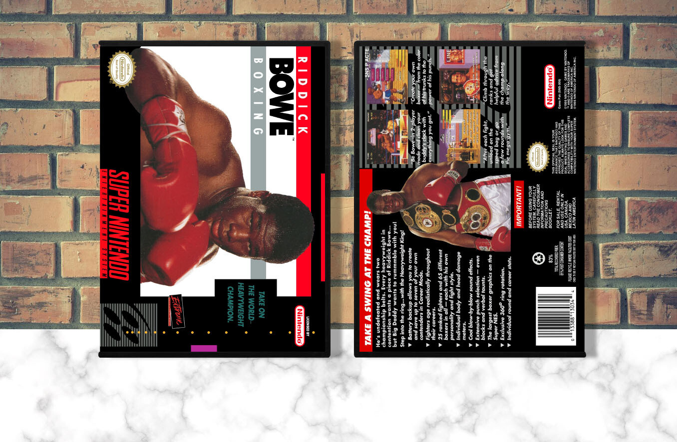 Riddick Bowe Boxing, Case Color: DARK GREY (OEM DS CASE COLOR)