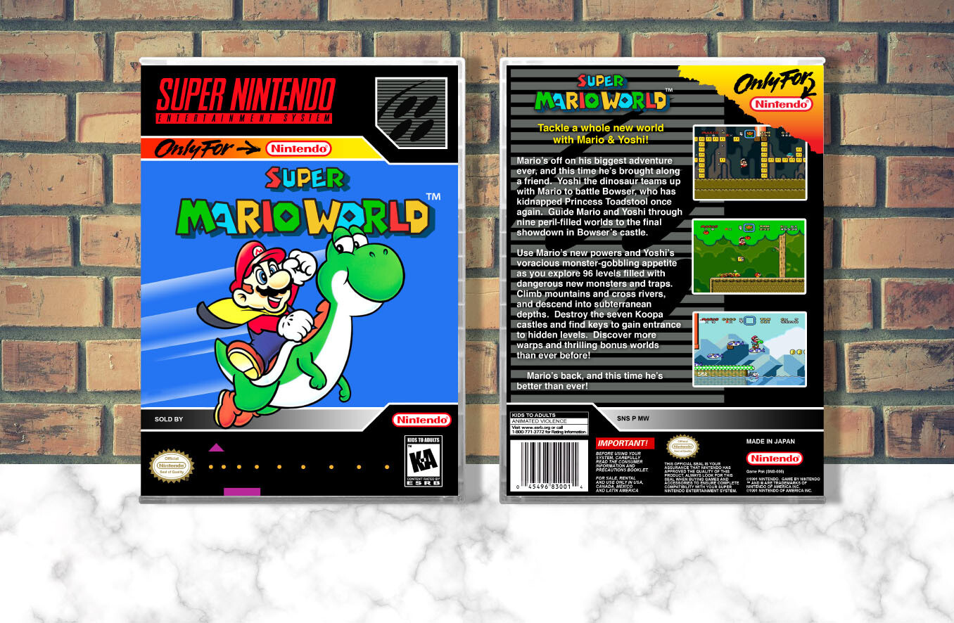 Super Mario World, Case Color: CLEAR (Transparent)