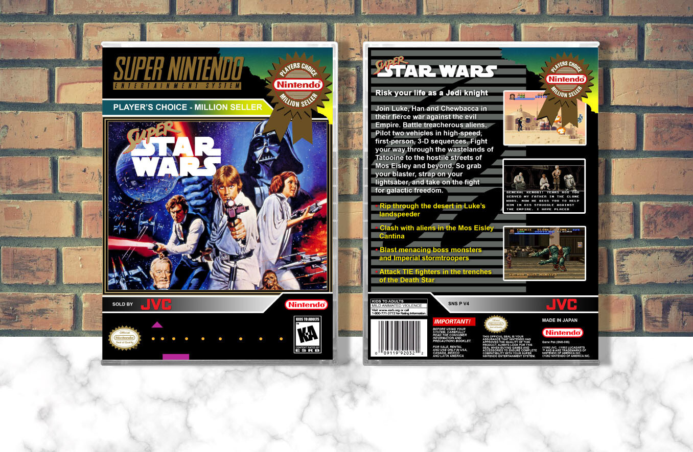 Super Star Wars (PC), Case Color: CLEAR (Transparent)