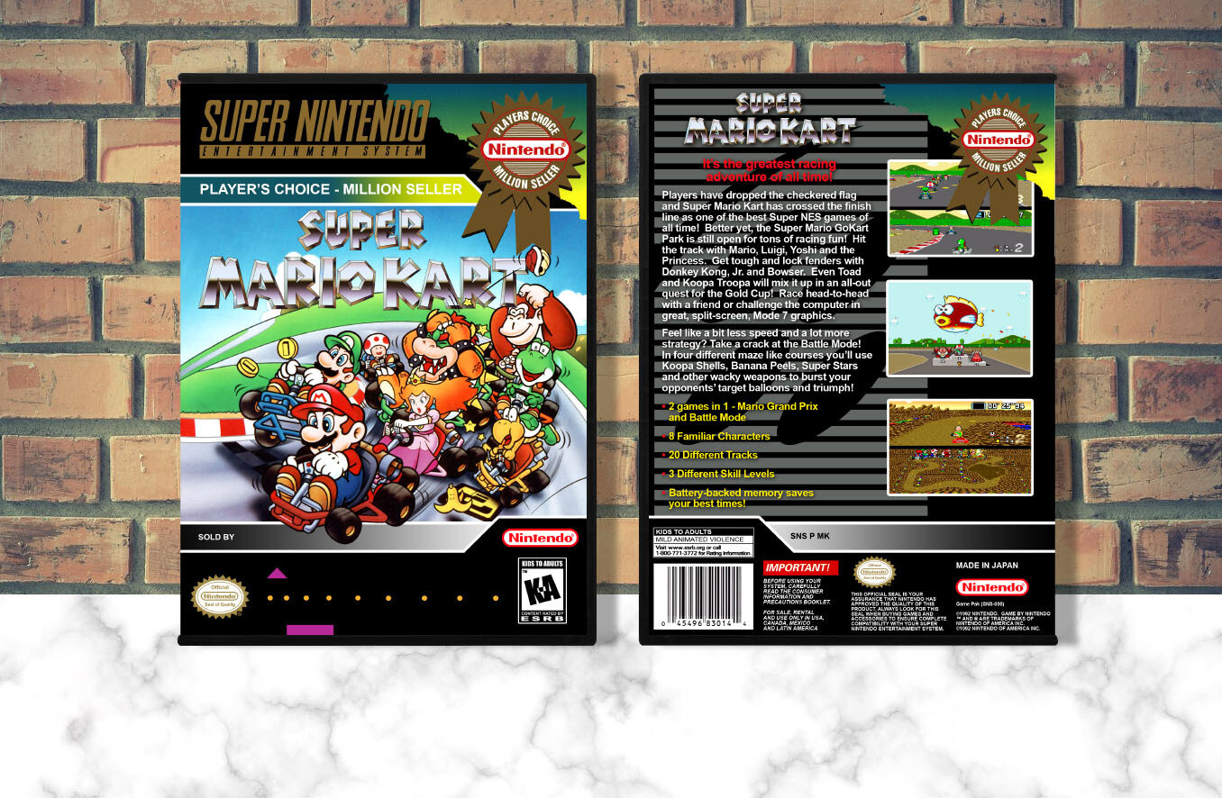 Super Mario Kart (PC), Case Color: DARK GREY (OEM DS CASE COLOR)