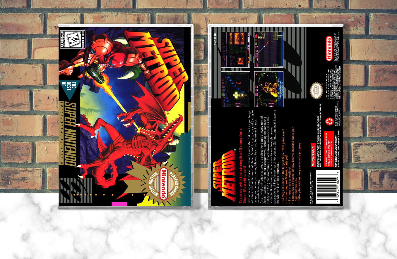 Super Metroid (PC), Case Color: CLEAR (Transparent)