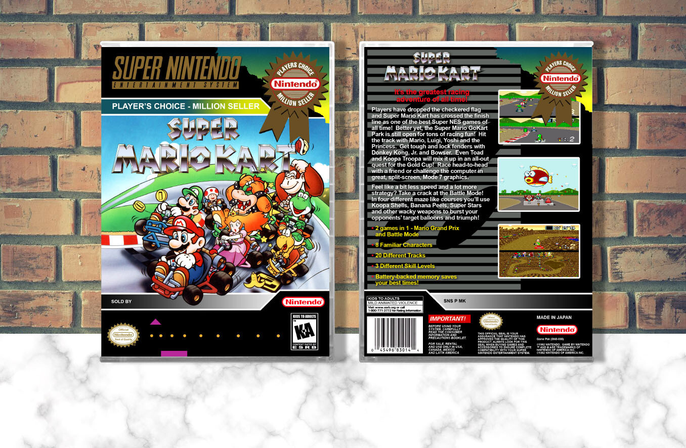Super Mario Kart (PC), Case Color: CLEAR (Transparent)