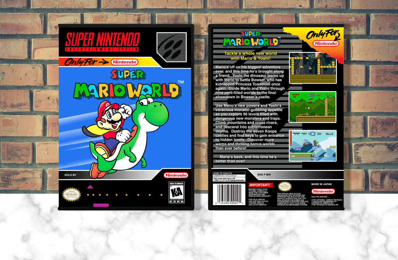 Super Mario World, Case Color: DARK GREY (OEM DS CASE COLOR)