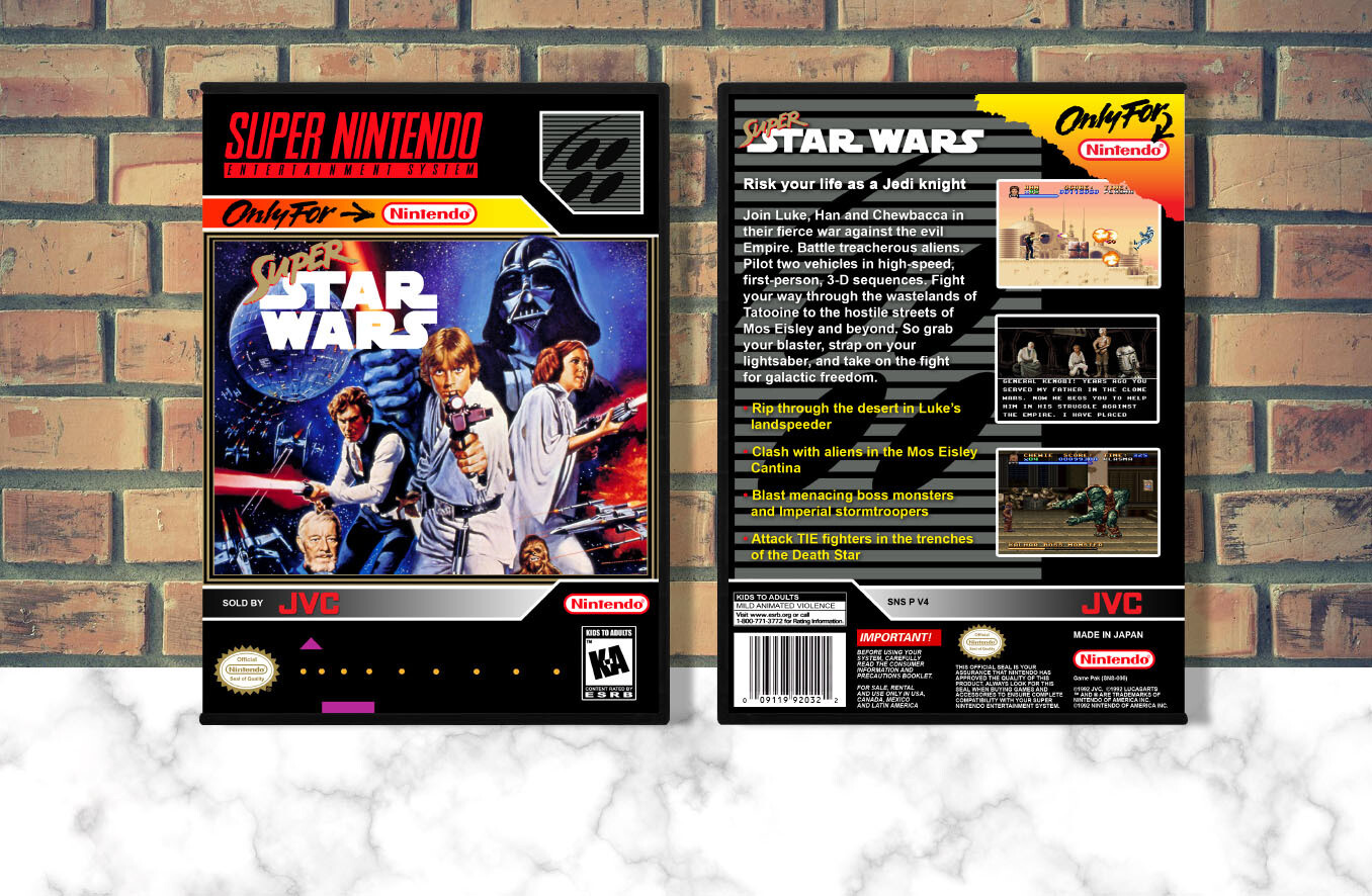 Super Star Wars, Case Color: DARK GREY (OEM DS CASE COLOR)