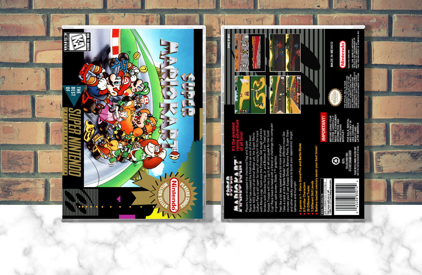 Super Mario Kart (PC), Case Color: CLEAR (Transparent)