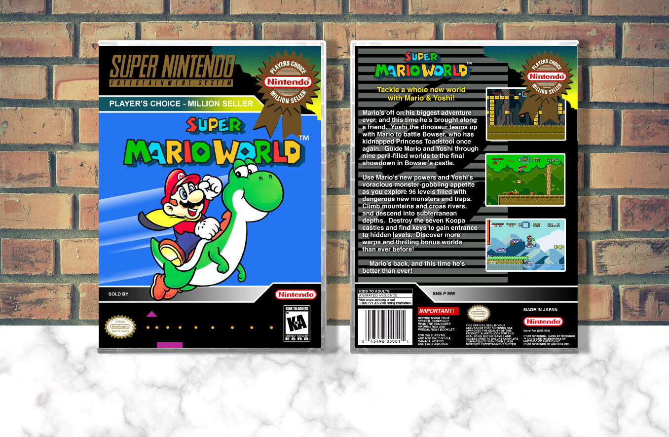 Super Mario World (PC), Case Color: CLEAR (Transparent)