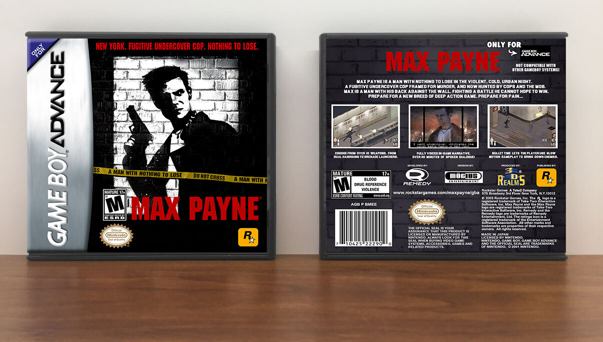 Max Payne, Artwork Spine Color: Chrome