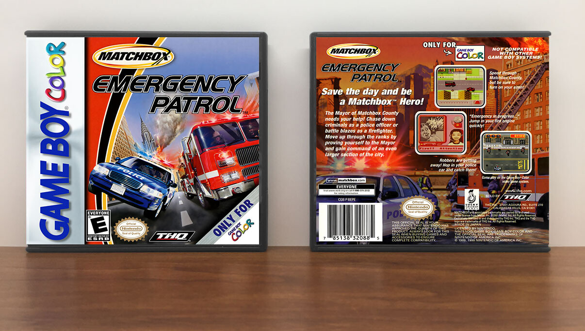 Matchbox Emergency Patrol, Artwork Spine Color: Chrome