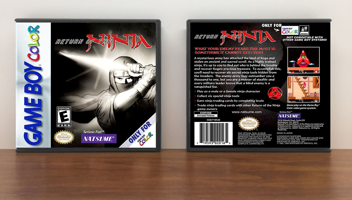Return of the Ninja, Artwork Spine Color: Chrome