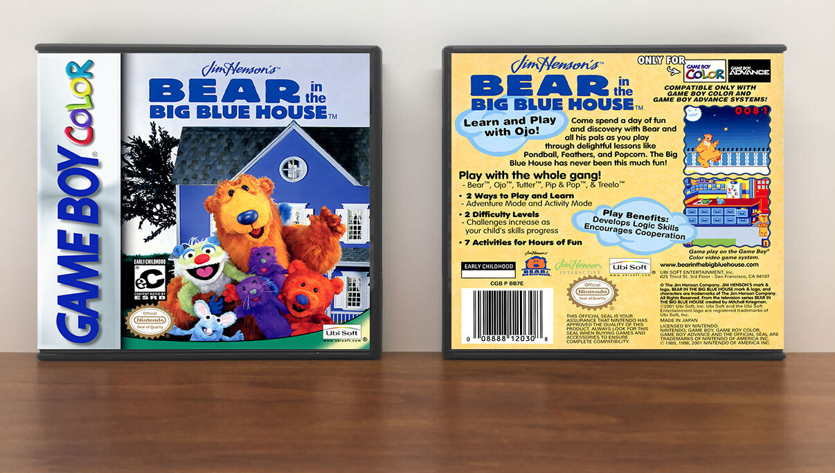 Jim Henson&#39;s Bear in the Big Blue House, Artwork Spine Color: Chrome