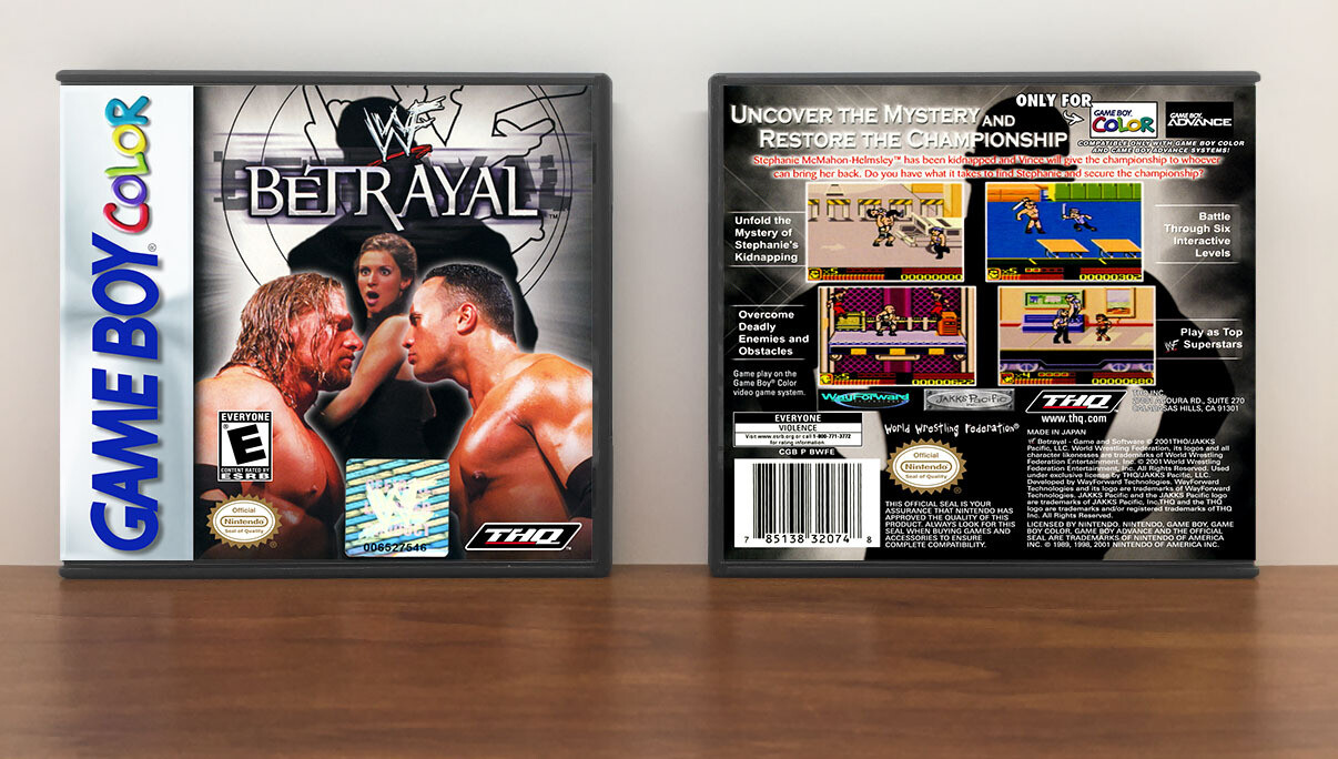 WWF Betrayal, Artwork Spine Color: Chrome