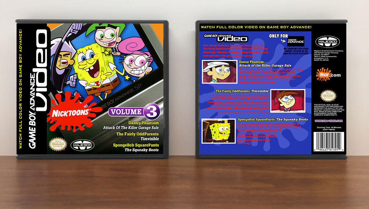 Nicktoons Collection Volume 3, Artwork Spine Color: Black