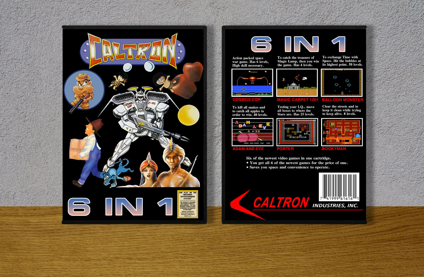 6-in-1 (Caltron), Case Color: DARK GREY (OEM DS CASE COLOR)