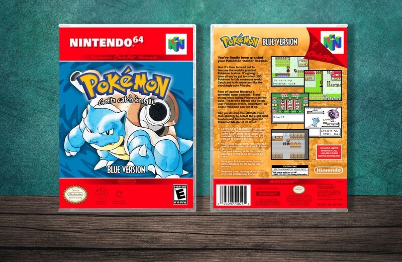 Pokemon Blue Version, Case Color: CLEAR (Transparent)