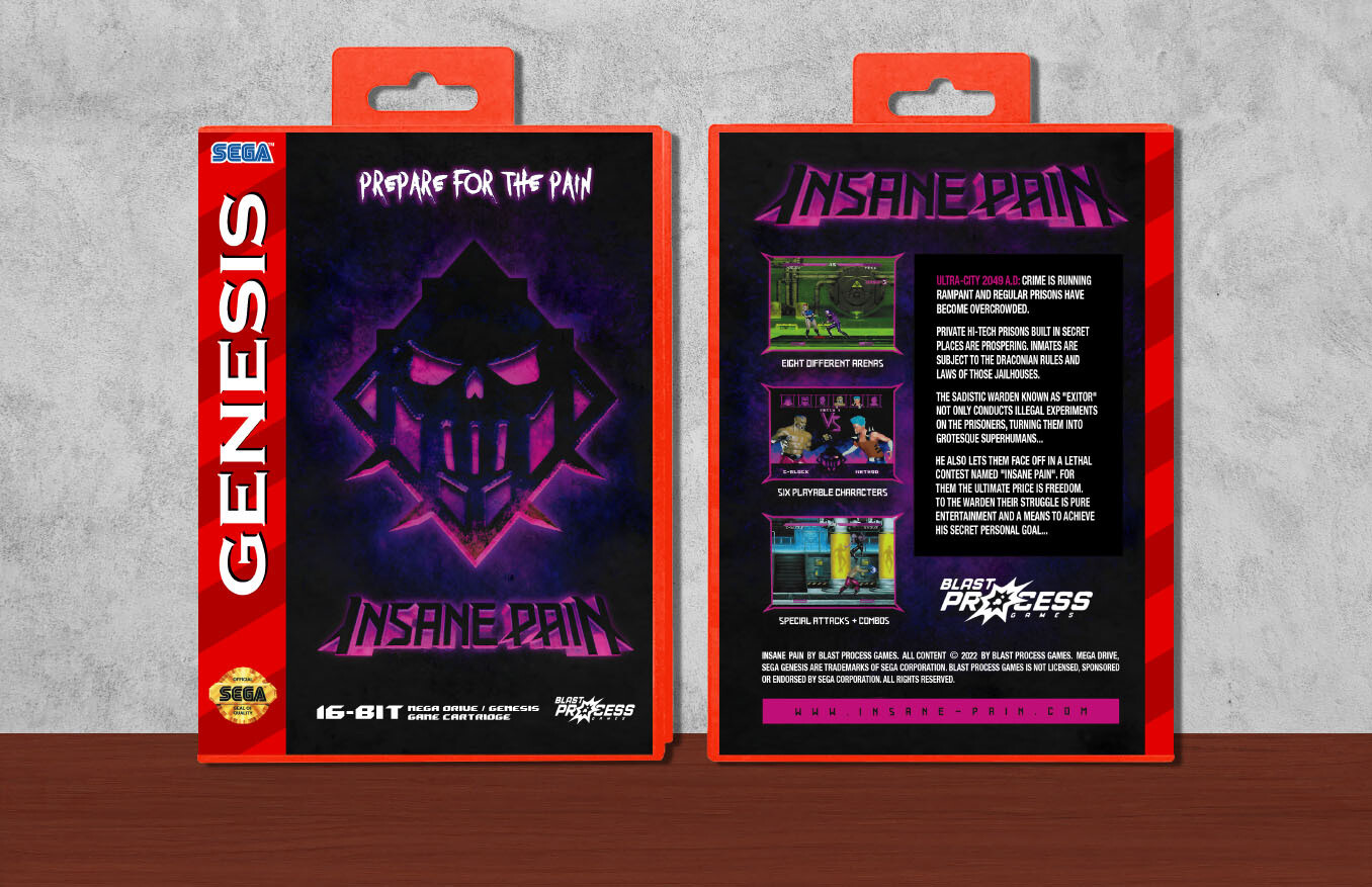 Insane Pain, Case Color: Red