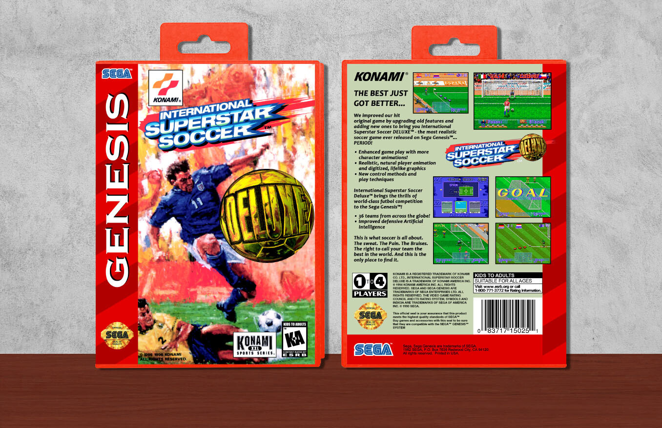 International Superstar Soccer Deluxe, Case Color: Red