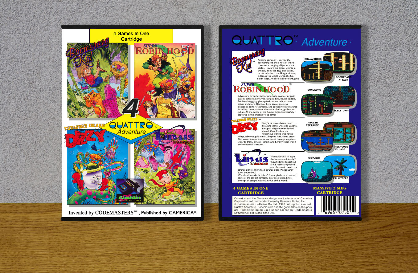 Quattro Adventure (Aladdin), Case Color: DARK GREY (OEM DS CASE COLOR)