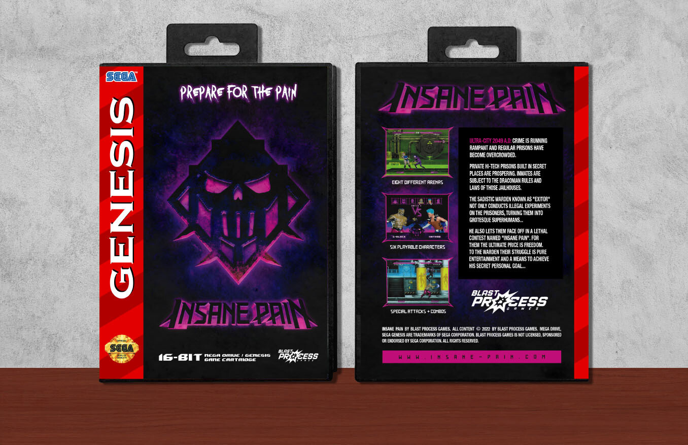 Insane Pain, Case Color: Black