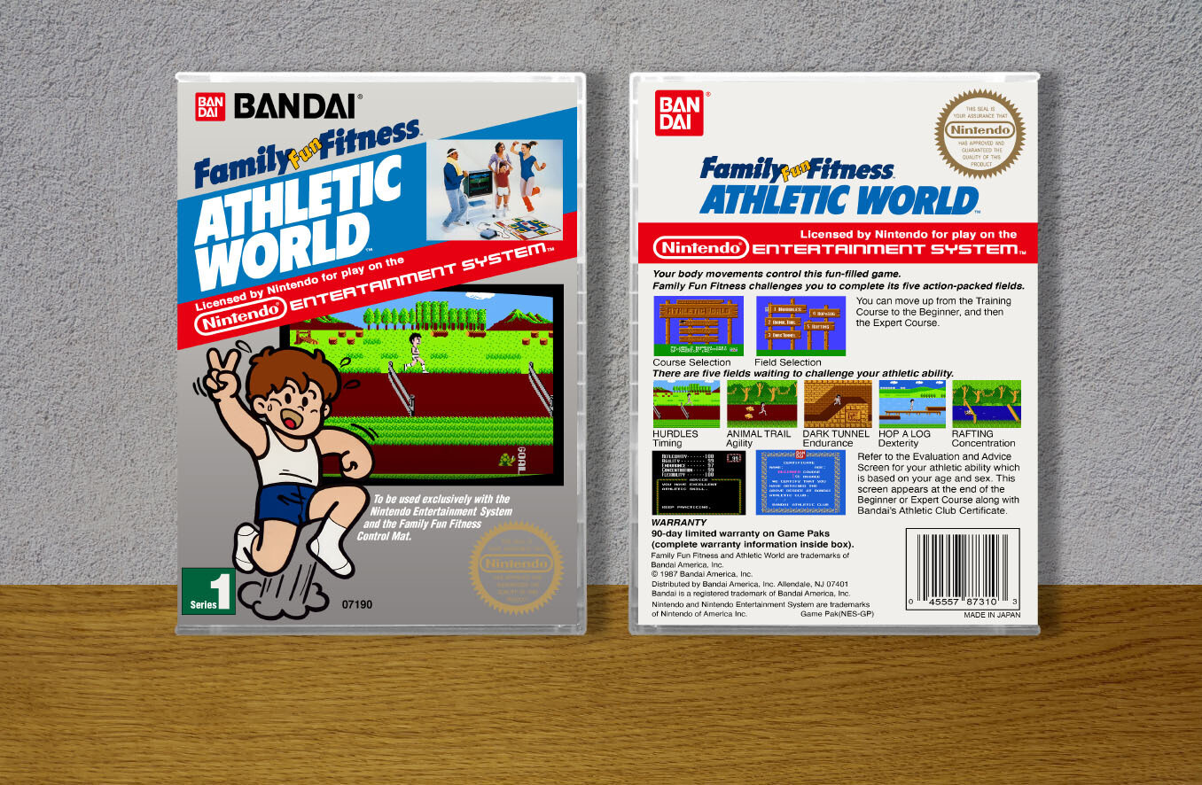 Athletic World (Family Fun Fitness Label), Case Color: CLEAR (Transparent)