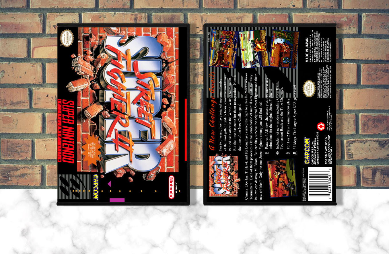 Super Street Fighter II: The New Challengers, Case Color: DARK GREY (OEM DS CASE COLOR)