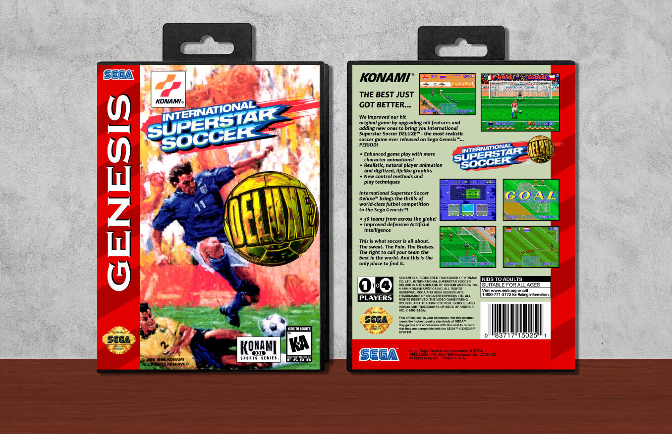 International Superstar Soccer Deluxe, Case Color: Black