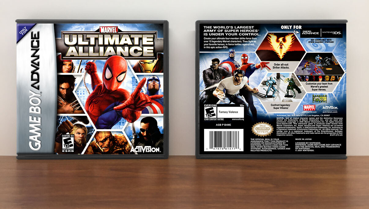 Marvel: Ultimate Alliance, Artwork Spine Color: Chrome