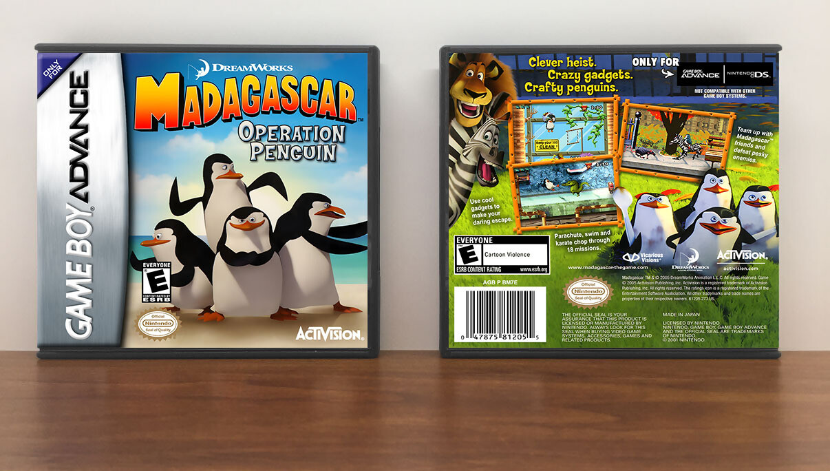 Madagascar: Operation Penguin, Artwork Spine Color: Chrome