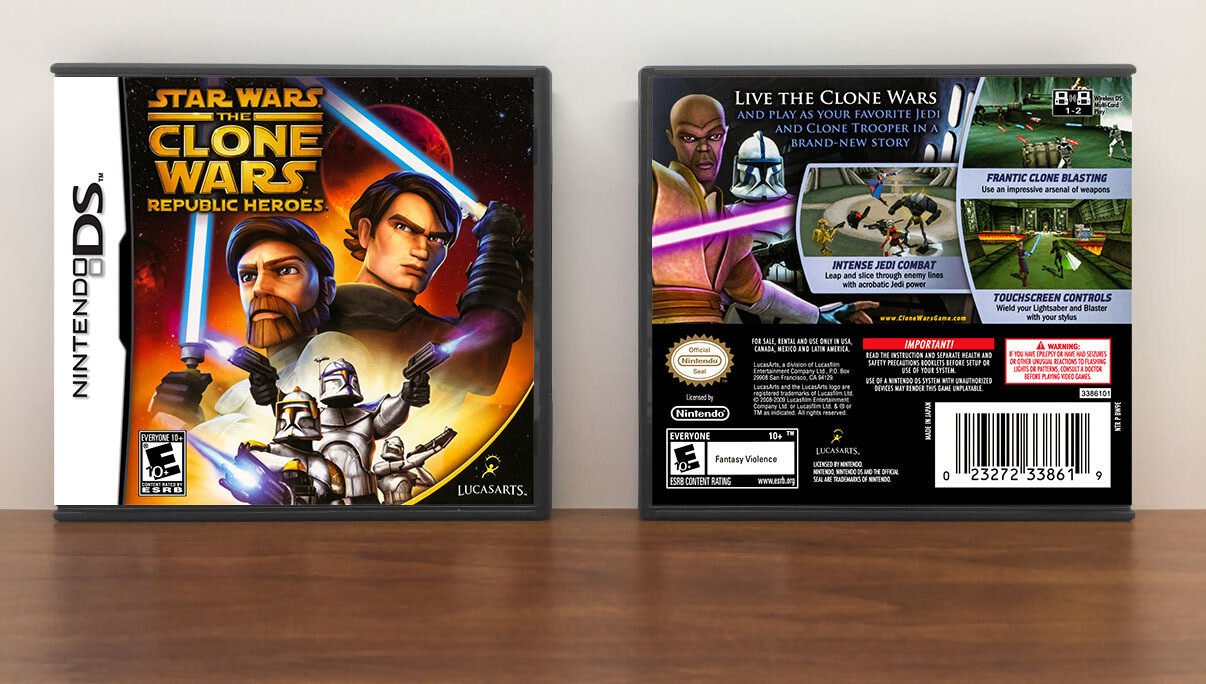 Star Wars: The Clone Wars - Republic Heroes, Case Color: DARK GREY (OEM DS CASE COLOR)