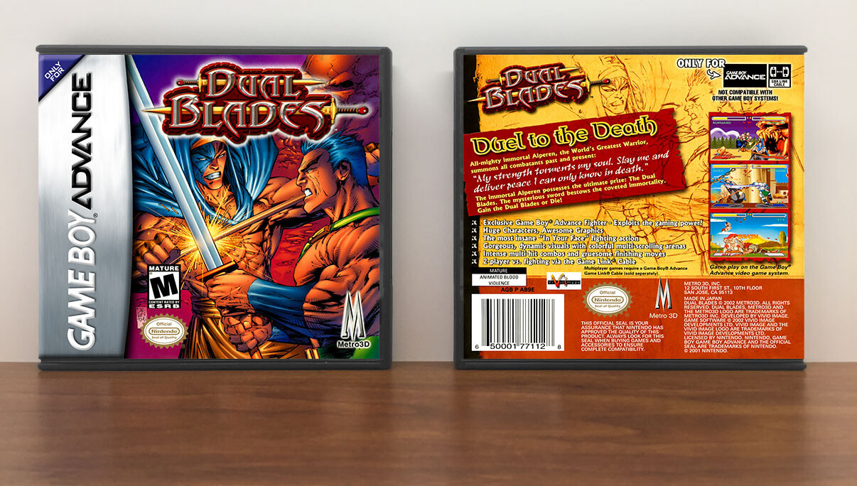 Dual Blades, Artwork Spine Color: Chrome