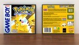 Pokemon Yellow Version: Special Pikachu Edition (PAL), Case Color: DARK GREY (OEM DS CASE COLOR), Artwork Spine Color: Chrome