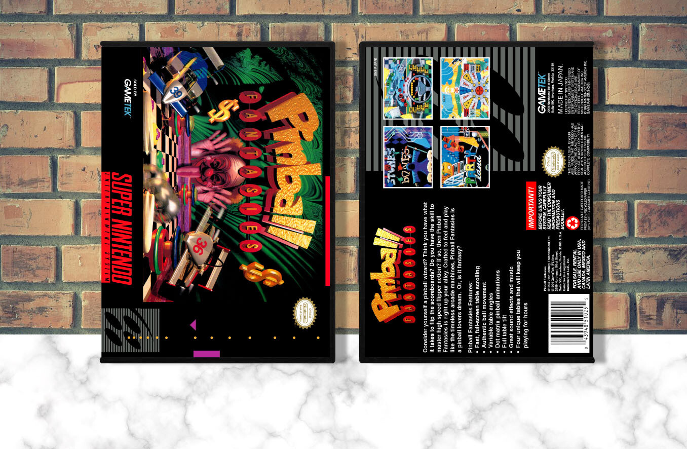 Pinball Fantasies, Case Color: DARK GREY (OEM DS CASE COLOR)