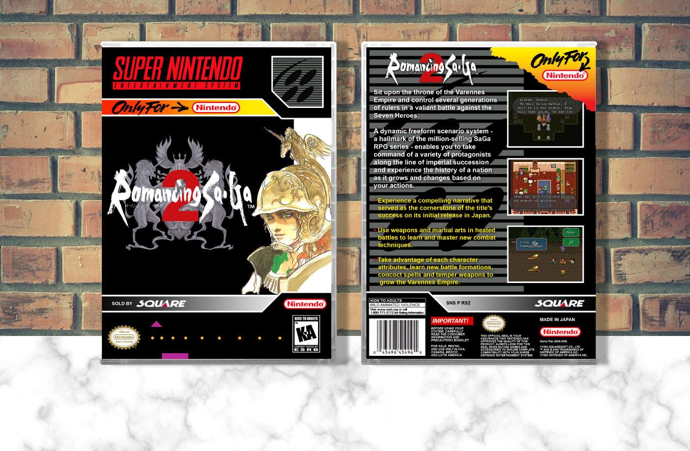 Romancing SaGa 2, Case Color: CLEAR (Transparent)