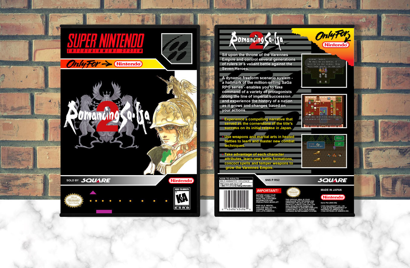 Romancing SaGa 2, Case Color: DARK GREY (OEM DS CASE COLOR)