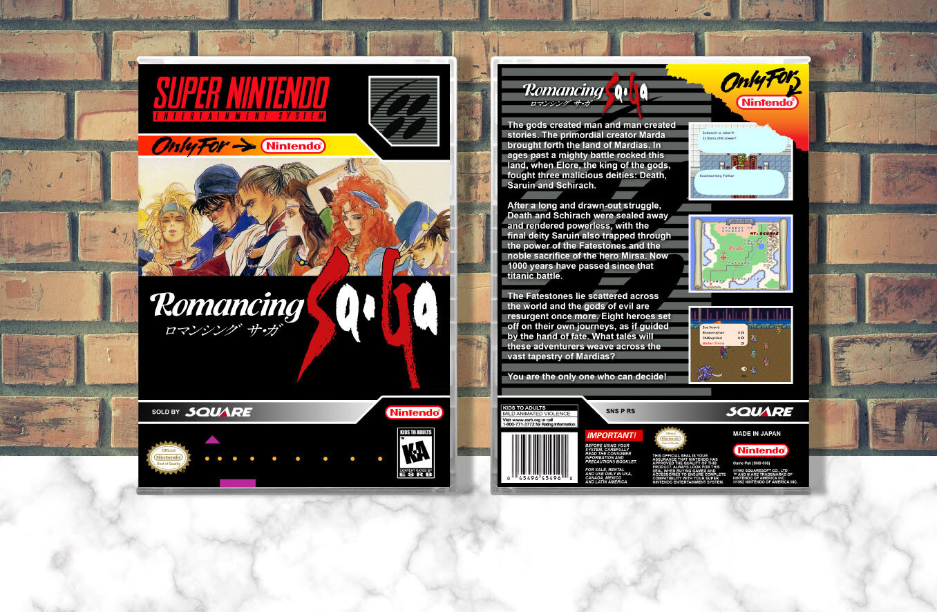 Romancing SaGa, Case Color: CLEAR (Transparent)