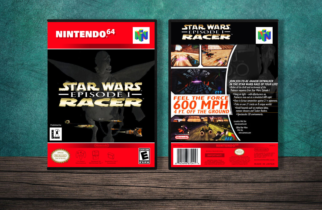 Star Wars Episode 1 Racer (Green Spine), Case Color: DARK GREY (OEM DS CASE COLOR)