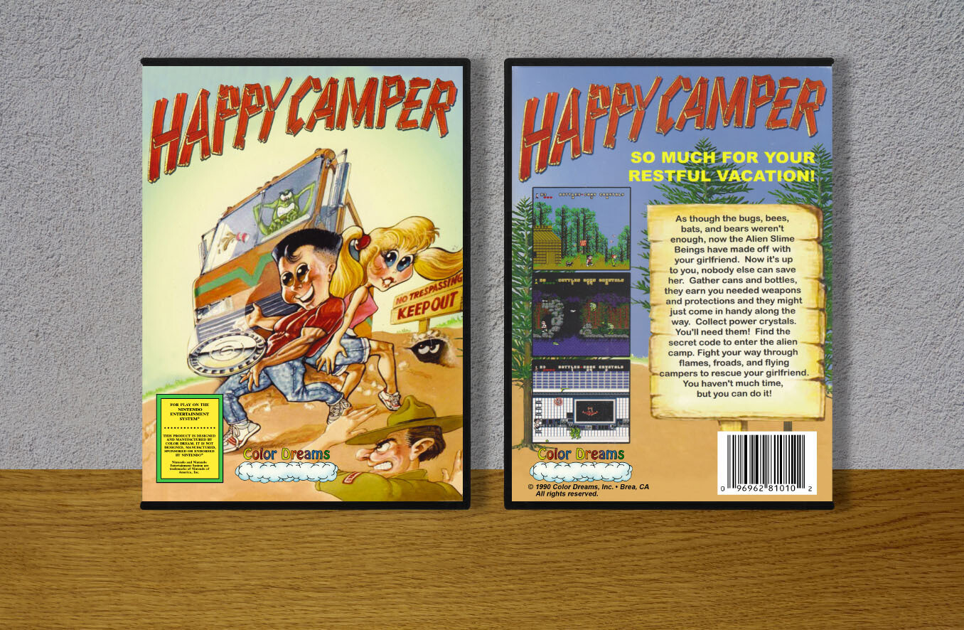 Happy Camper, Case Color: DARK GREY (OEM DS CASE COLOR)