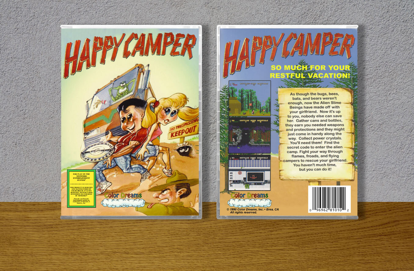 Happy Camper, Case Color: CLEAR (Transparent)