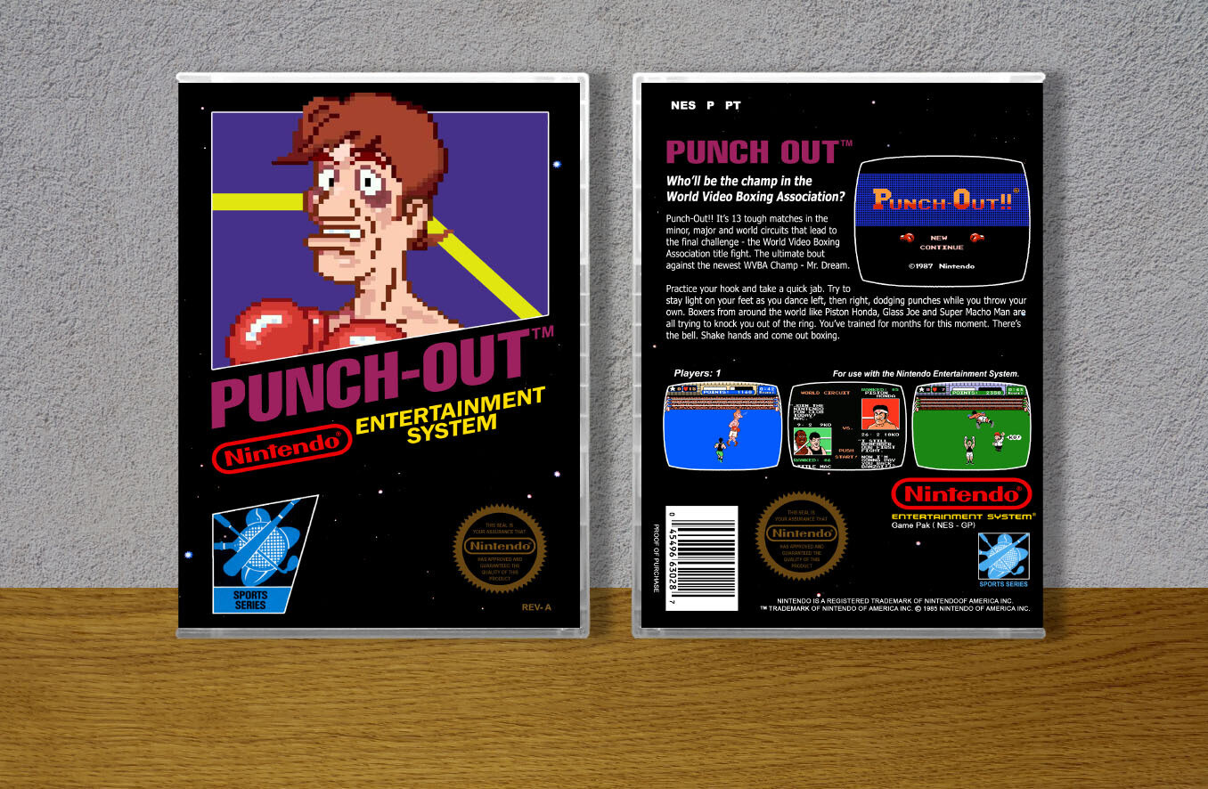 Punch-Out!! (Black Box Version), Case Color: CLEAR (Transparent)