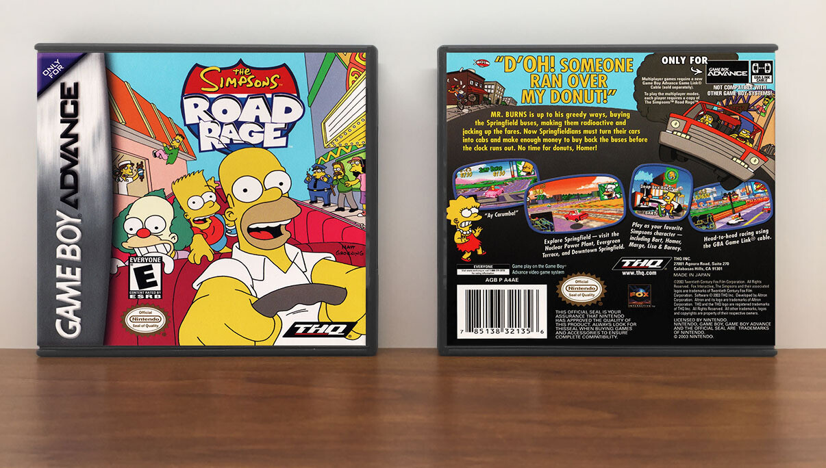 Simpsons, The: Road Rage, Artwork Spine Color: Chrome