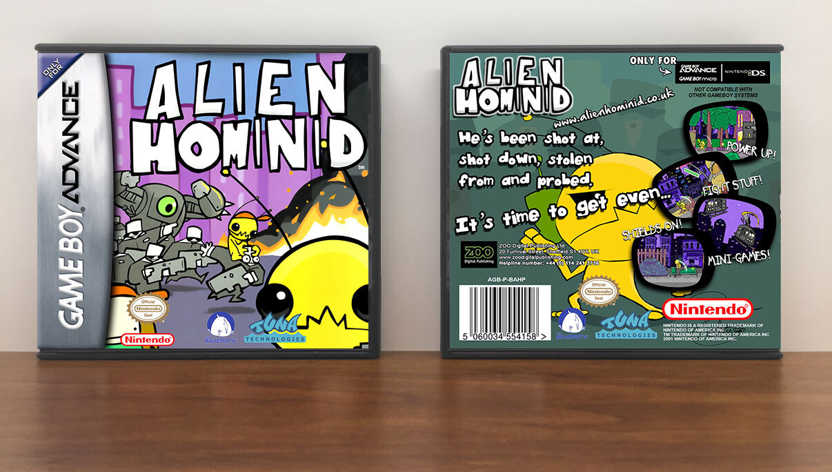 Alien Hominid, Artwork Spine Color: Chrome