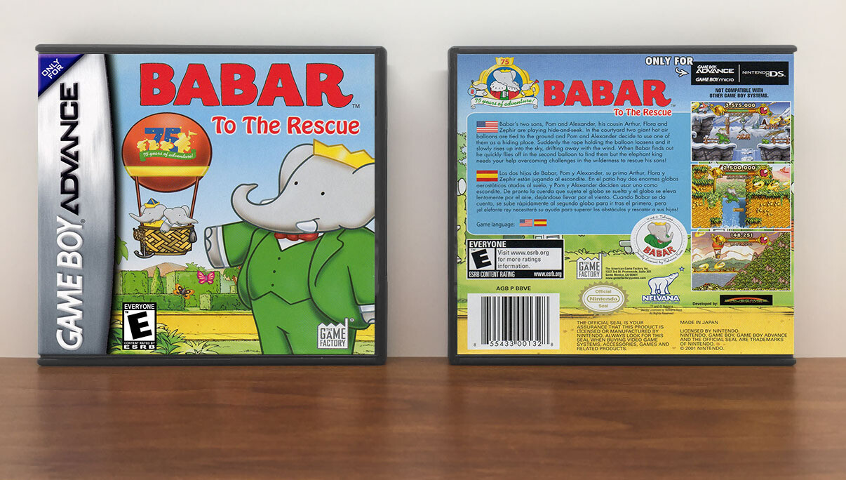 Babar: To The Rescue, Artwork Spine Color: Chrome