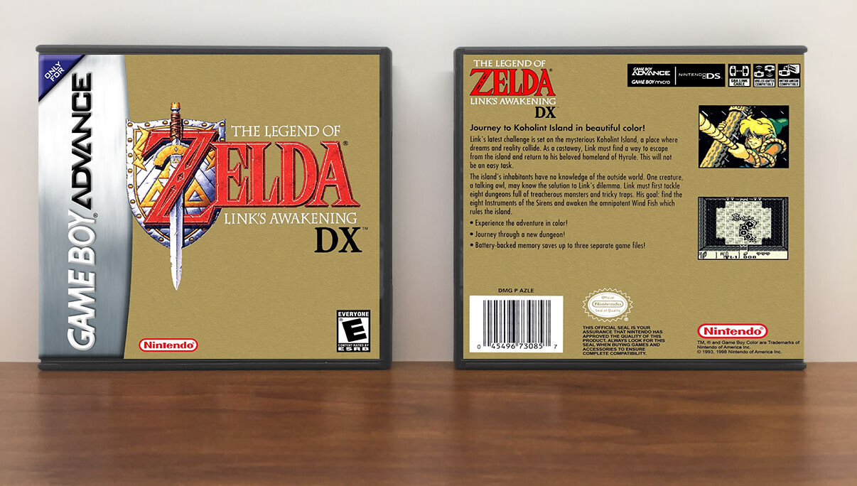 Legend of Zelda ,The: Link&#39;s Awakening DX, Artwork Spine Color: Chrome