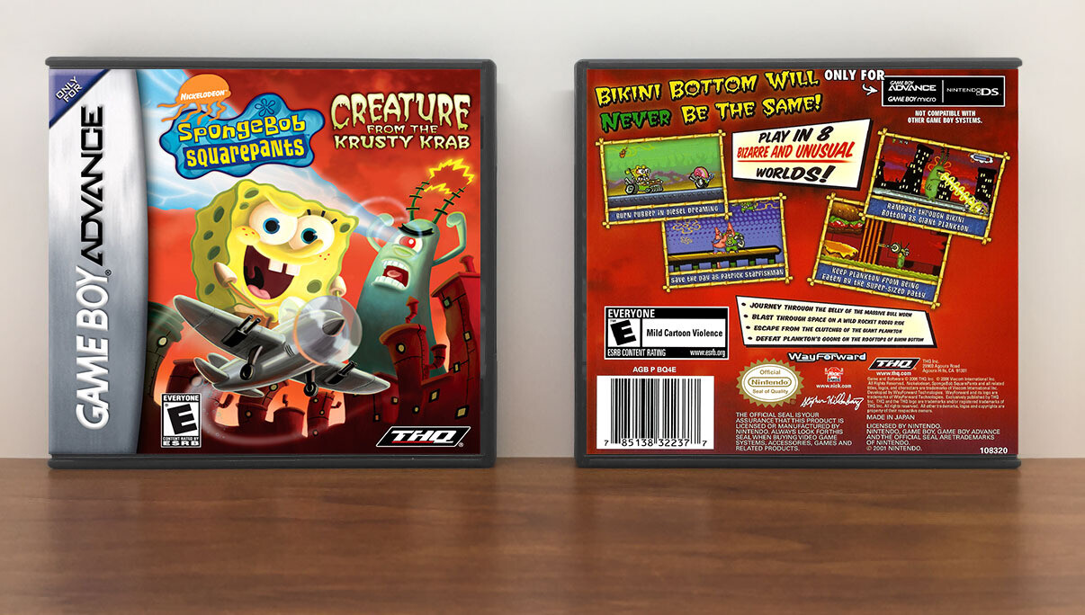 SpongeBob SquarePants: Creature from the Krusty Krab, Artwork Spine Color: Chrome