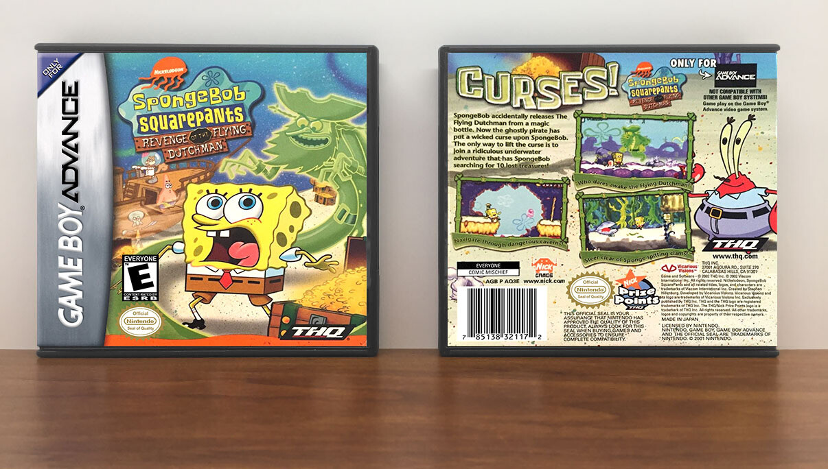 SpongeBob SquarePants: Revenge of the Flying Dutchman, Artwork Spine Color: Chrome