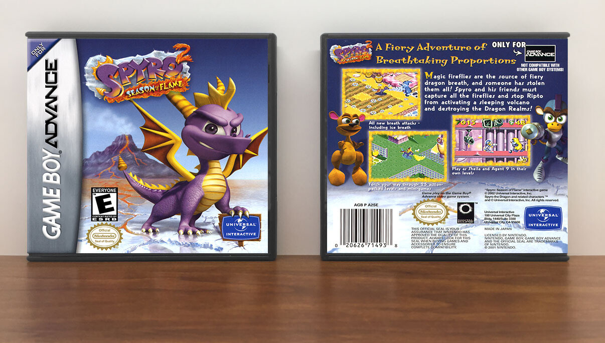 Spyro 2: Season of Flame, Artwork Spine Color: Chrome