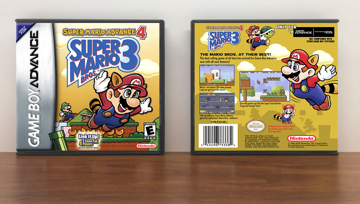 Super Mario Advance 4, Artwork Spine Color: Chrome